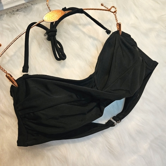 G21 Twist Front Halter Bandeau Bikini Top - Picture 1 of 4